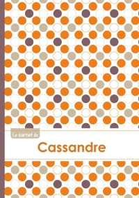 Le carnet de Cassandre - Lignes, 96p, A5 - Ronds Orange Gris Violet