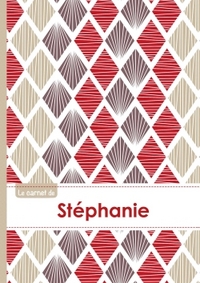 Le carnet de Stéphanie - Lignes, 96p, A5 - Pétales Japonaises Violette Taupe Rouge