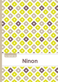 Le carnet de Ninon - Lignes, 96p, A5 - Carré Poussin Gris Taupe
