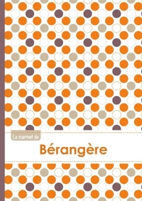 Le carnet de Bérangère - Lignes, 96p, A5 - Ronds Orange Gris Violet