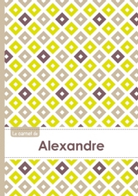 Le carnet d'Alexandre - Lignes, 96p, A5 - Carré Poussin Gris Taupe