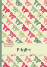 Le carnet de Brigitte - Lignes, 96p, A5 - Papillons Vintage
