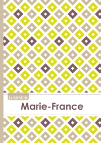 Le carnet de Marie-France - Lignes, 96p, A5 - Carré Poussin Gris Taupe