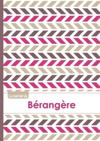 Le carnet de Bérangère - Lignes, 96p, A5 - Motifs Violet Gris Taupe