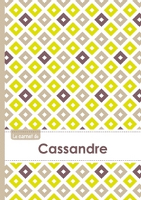 Le carnet de Cassandre - Lignes, 96p, A5 - Carré Poussin Gris Taupe