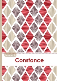 Le carnet de Constance - Lignes, 96p, A5 - Pétales Japonaises Violette Taupe Rouge