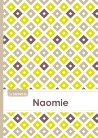 Le carnet de Naomie - Lignes, 96p, A5 - Carré Poussin Gris Taupe