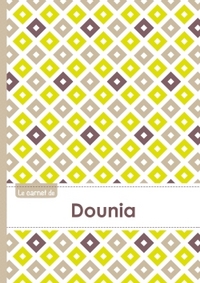 Le carnet de Dounia - Lignes, 96p, A5 - Carré Poussin Gris Taupe