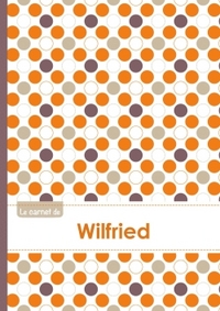 Le carnet de Wilfried - Lignes, 96p, A5 - Ronds Orange Gris Violet