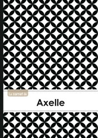 Le carnet d'Axelle - Lignes, 96p, A5 - Ronds Noir et Blanc