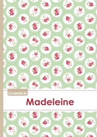 CARNET MADELEINE LIGNES,96P,A5 ROSESTEATIME