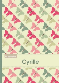 Le carnet de Cyrille - Lignes, 96p, A5 - Papillons Vintage