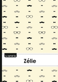 CARNET ZELIE LIGNES,96P,A5 MOUSTACHEHISPTER