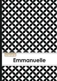 Le carnet d'Emmanuelle - Lignes, 96p, A5 - Ronds Noir et Blanc