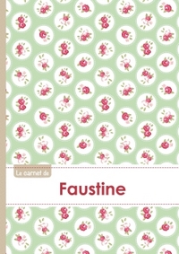Le carnet de Faustine - Lignes, 96p, A5 - Roses Tea time