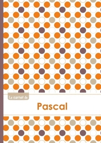 Le carnet de Pascal - Lignes, 96p, A5 - Ronds Orange Gris Violet