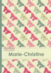 Le carnet de Marie-Christine - Lignes, 96p, A5 - Papillons Vintage