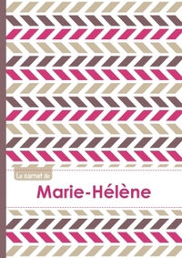 Le carnet de Marie-Hélène - Lignes, 96p, A5 - Motifs Violet Gris Taupe