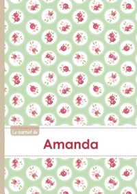 Le carnet d'Amanda - Lignes, 96p, A5 - Roses Tea time