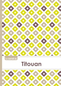 Le carnet de Titouan - Lignes, 96p, A5 - Carré Poussin Gris Taupe
