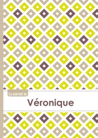 Le carnet de Véronique - Lignes, 96p, A5 - Carré Poussin Gris Taupe
