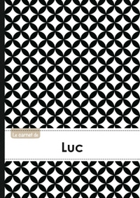 Le carnet de Luc - Lignes, 96p, A5 - Ronds Noir et Blanc