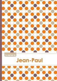 Le carnet de Jean-Paul - Lignes, 96p, A5 - Ronds Orange Gris Violet