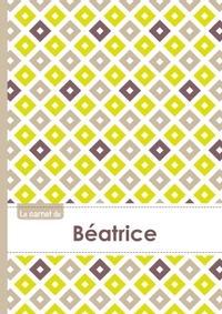 Le carnet de Béatrice - Lignes, 96p, A5 - Carré Poussin Gris Taupe