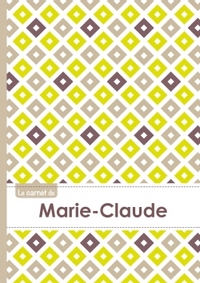 Le carnet de Marie-Claude - Lignes, 96p, A5 - Carré Poussin Gris Taupe