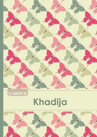Le carnet de Khadija - Lignes, 96p, A5 - Papillons Vintage