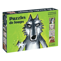 4 puzzles évolutifs loup