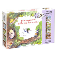 Minusculette et l'arbre des saisons - 4 puzzles évolutifs