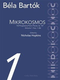 BELA BARTOK  : MIKROKOSMOS, BOOK 1 - 153 EXERCICES - DE 1 A 36 - PIANO