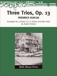 THREE TRIOS OP.13 FLUTES TRAVERSIERES-PARTITION+PARTIES SEPAREES