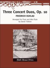 THREE CONCERT DUETS FLUTE TRAVERSIERE