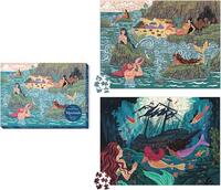 MERMAIDS 2-IN-1 DOUBLE-SIDED 500-PIECE PUZZLE /ANGLAIS