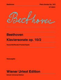 KLAVIERSONATE F-DUR - EDITED FROM THE AUTOGRAPH BY PETER HAUSCHILD AND JOCHEN REUTTER. OP. 10/2. PIA