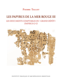 Les papyrus de la mer Rouge III