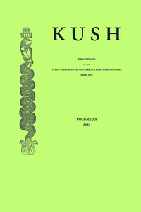 PROCEEDINGS OF THE 14TH INTERNATIONAL CONFERENCE FOR NUBIAN STUDIES - REVUE KUSH, N 20