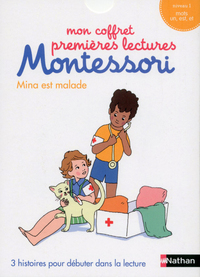 MON COFFRET PREMIERES LECTURES MONTESSORI : MINA EST MALADE