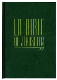 BIBLE JERUSALEM - FORMAT COMPACT, RELIURE RIGIDE VERTE