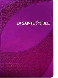 SAINTE BIBLE 1910 - PAROLES DE JESUS EN ROUGE, BORDEAUX