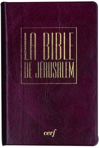 BIBLE JERUSALEM - RELIURE SOUPLE, PVC BORDEAUX, ETUI, EDITION POCHE