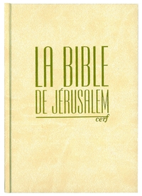 BIBLE JERUSALEM - FORMAT COMPACT, RELIURE RIGIDE BLANCHE, TRANCHES OR