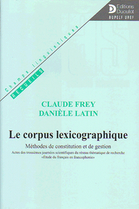 Le corpus lexicographique