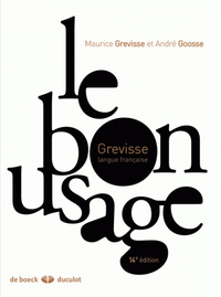 LE BON USAGE 14E EDITION (2007)