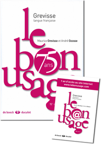 LE BON USAGE (VERSION PAPIER) + ABONNEMENT WEB 1 AN - LE LIVRE + 1 AN D'ABONNEMENT AU SITE INTERNET