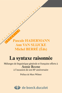 La syntaxe raisonnée