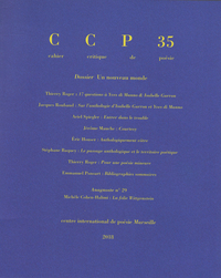 Cahier critique de poésie