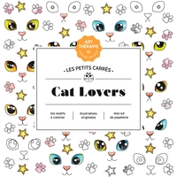 LES PETITS CARRES D'ART-THERAPIE CAT LOVERS